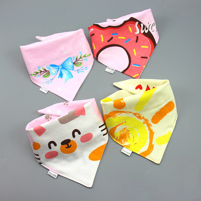 Bright Baby Cotton Bibs - Saliva Towel Sets of 4 or 5