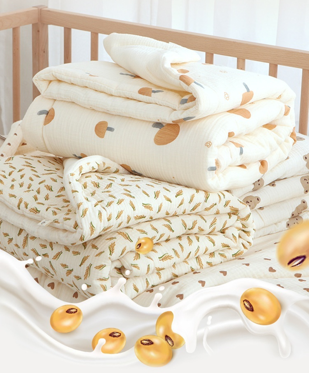 Earthy Muslin Cotton Crib Quilt My Earthy Baby