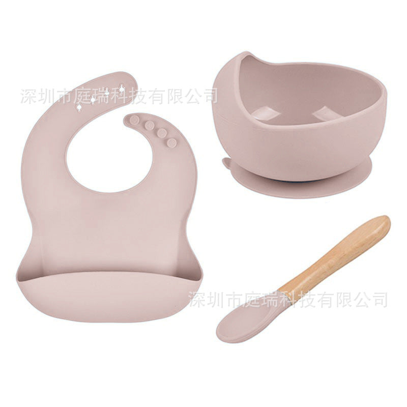 Three Piece Silicone Feeding Set