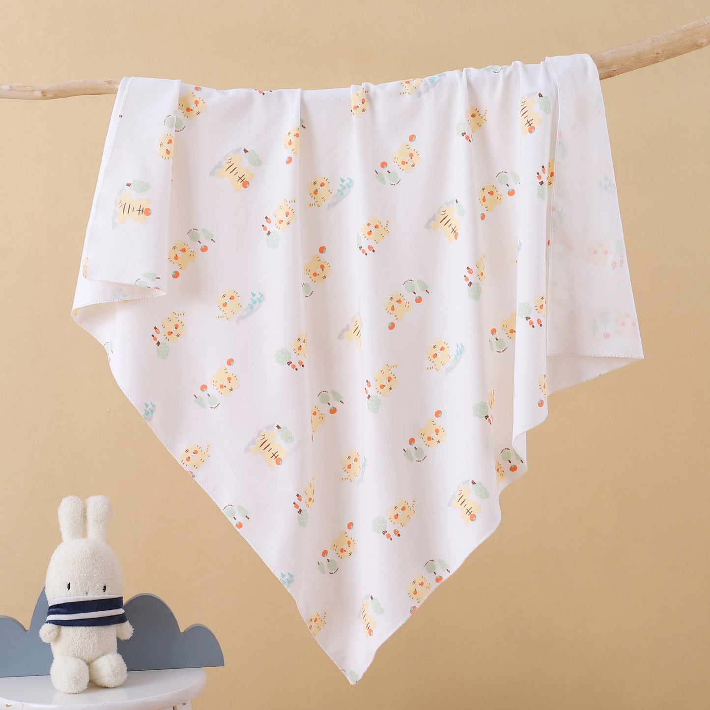 Soft and Stretchy Newborn Cotton Swaddle Blanket