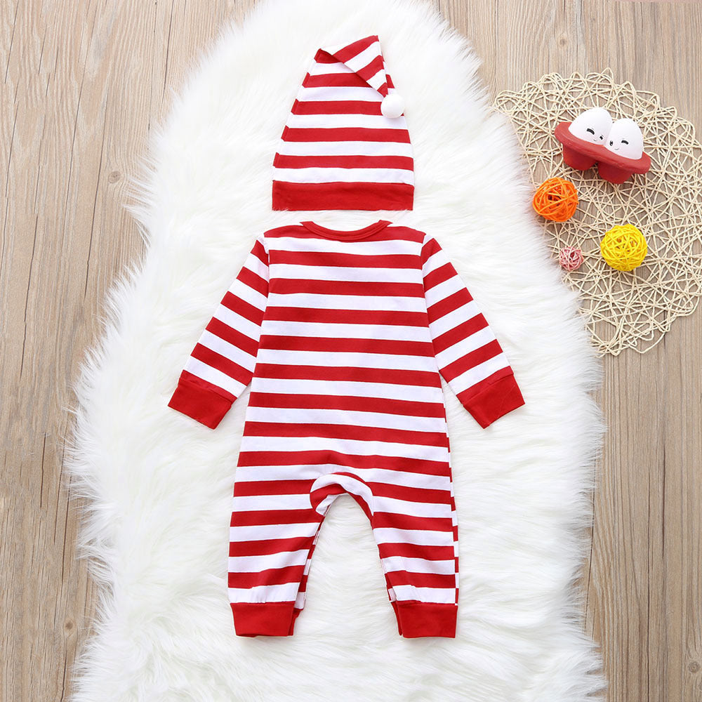 Christmas Baby Cotton Romper and Hat