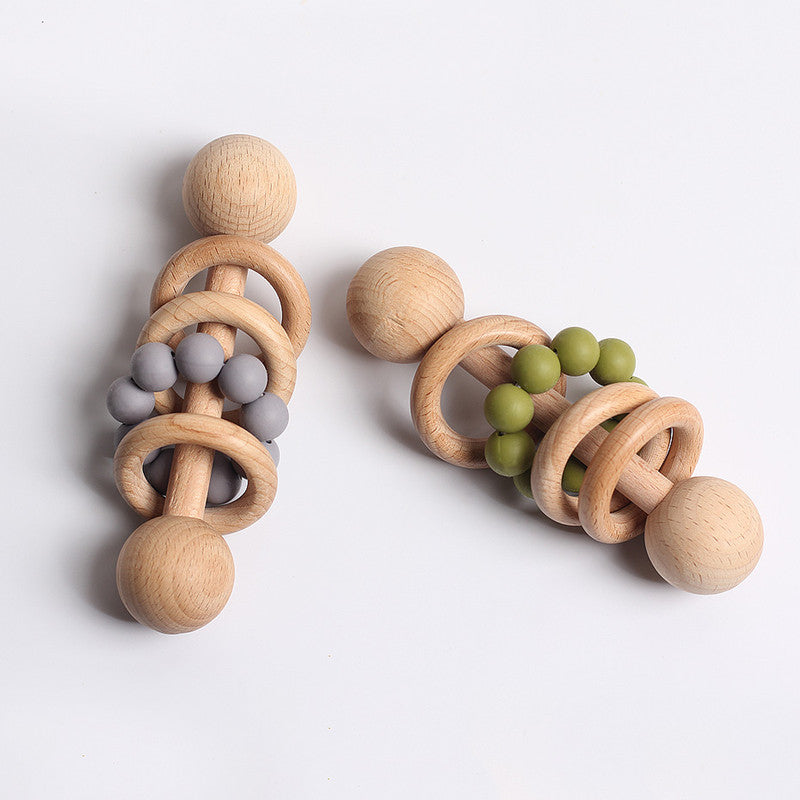 Newborn Baby Beech Wood Rattle