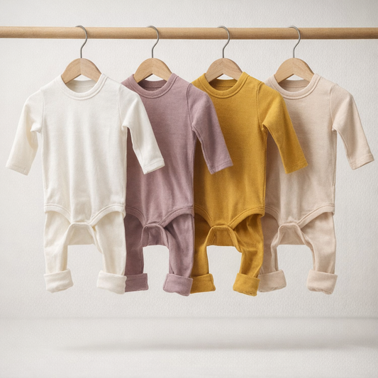 Little Roots 100% Cotton Long Sleeve Onesie & Pants Set