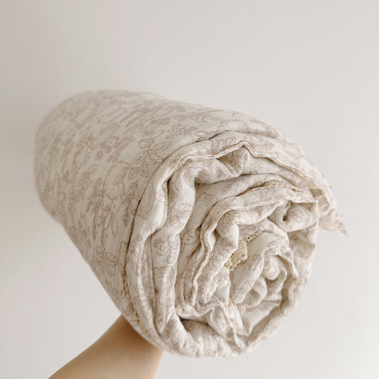 Dream Forest Neutral Cotton Baby Quilt