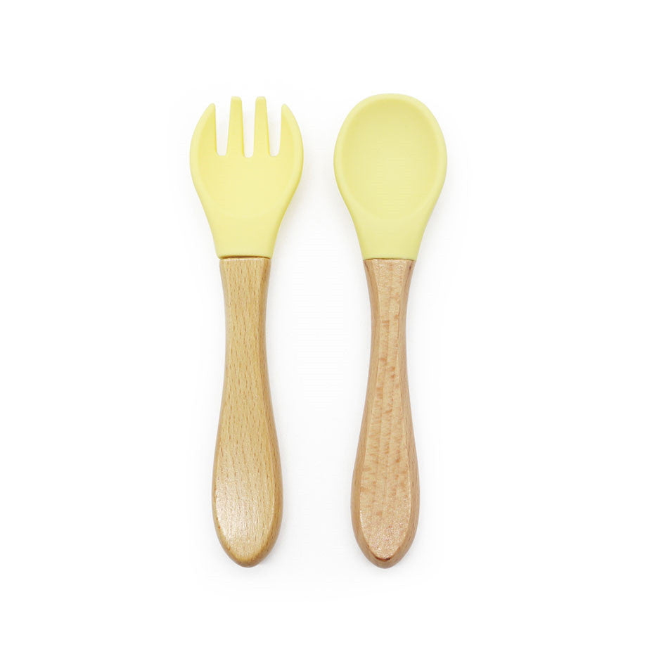 Bamboo Baby Fork and Spoon Set