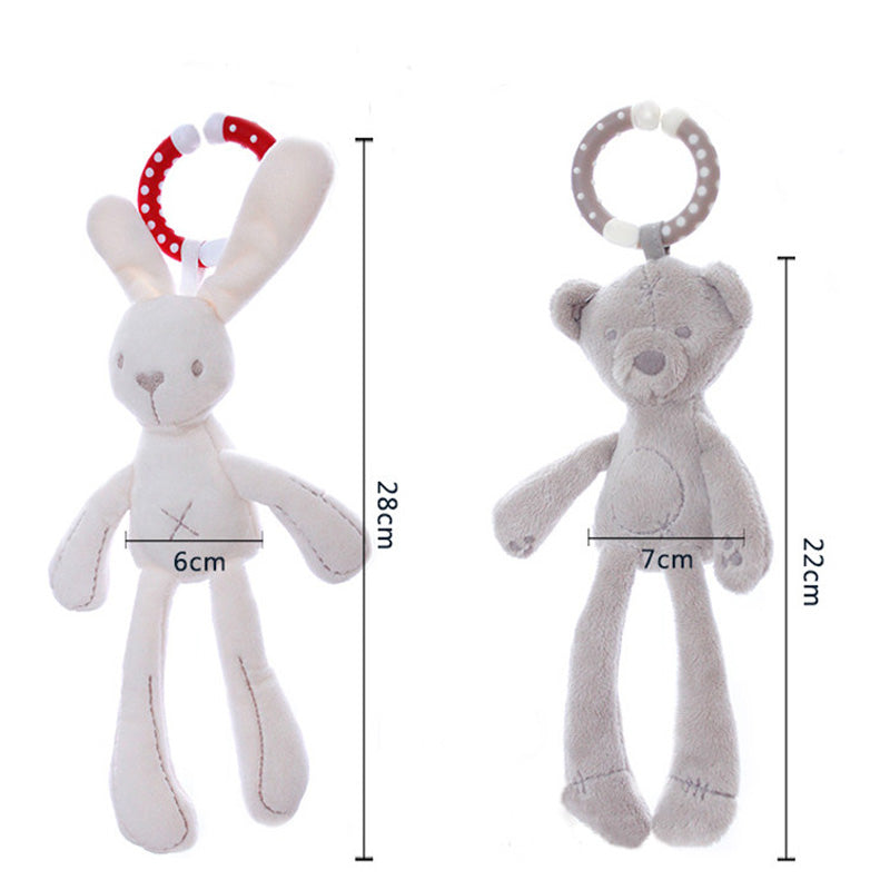 Soft Bunny or Bear Stroller Toy