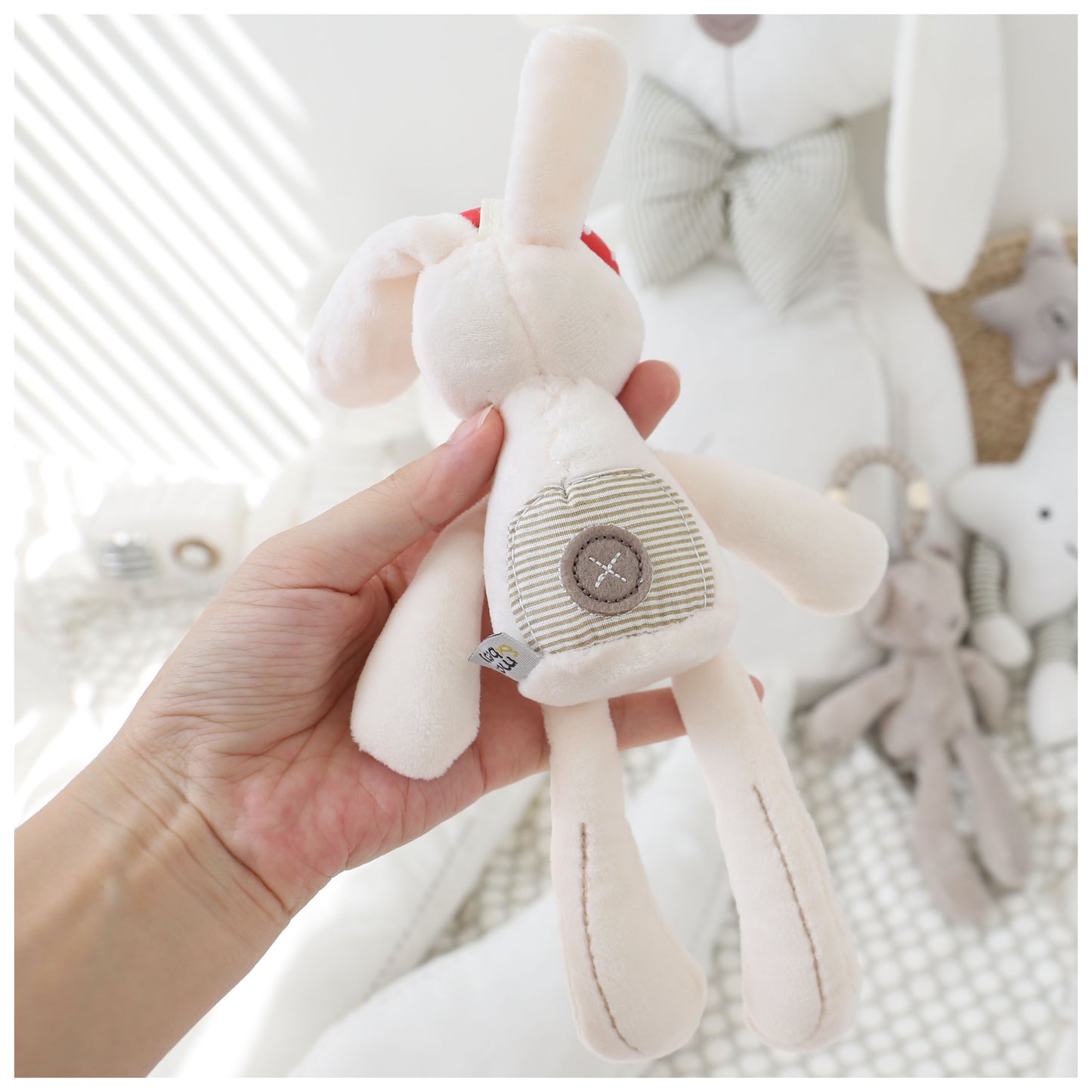 Soft Bunny or Bear Stroller Toy