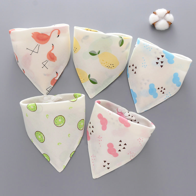 Bright Baby Cotton Bibs - Saliva Towel Sets of 4 or 5