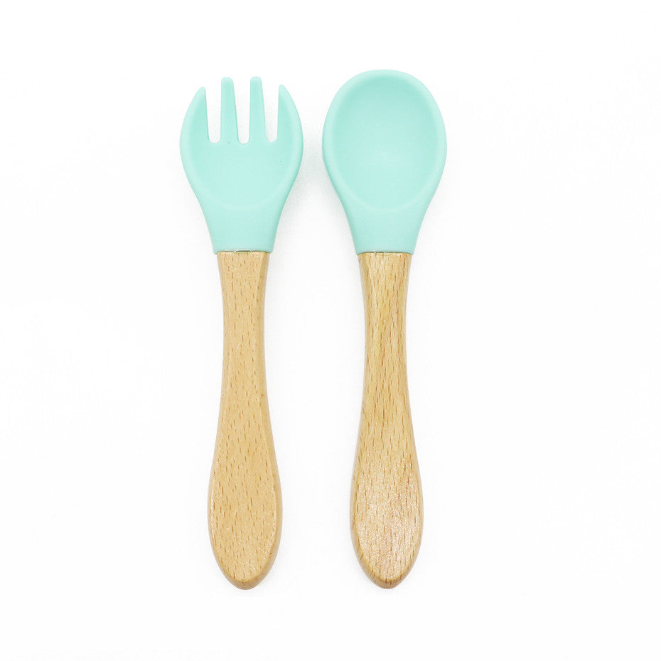 Bamboo Baby Fork and Spoon Set