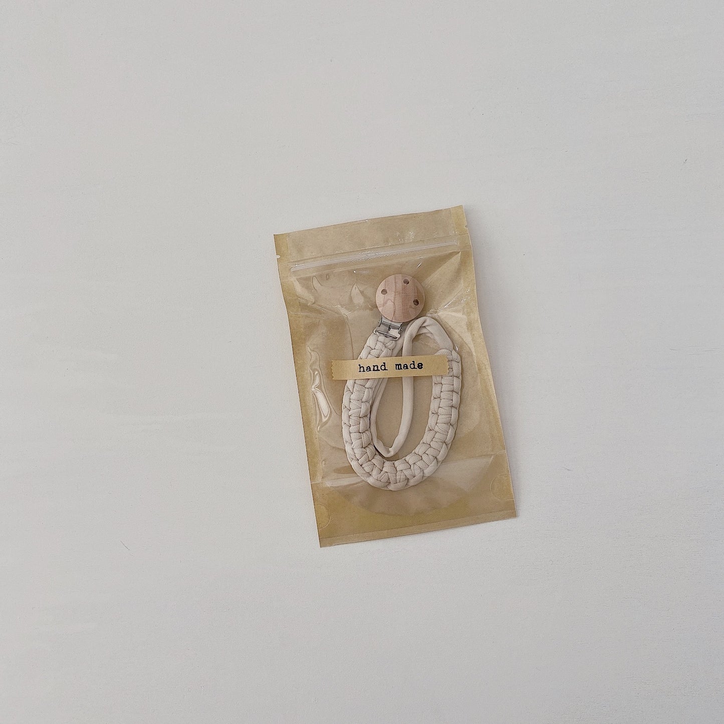 Handmade Cotton Tube Pacifier Clip Chain (Buy 2 for $34)