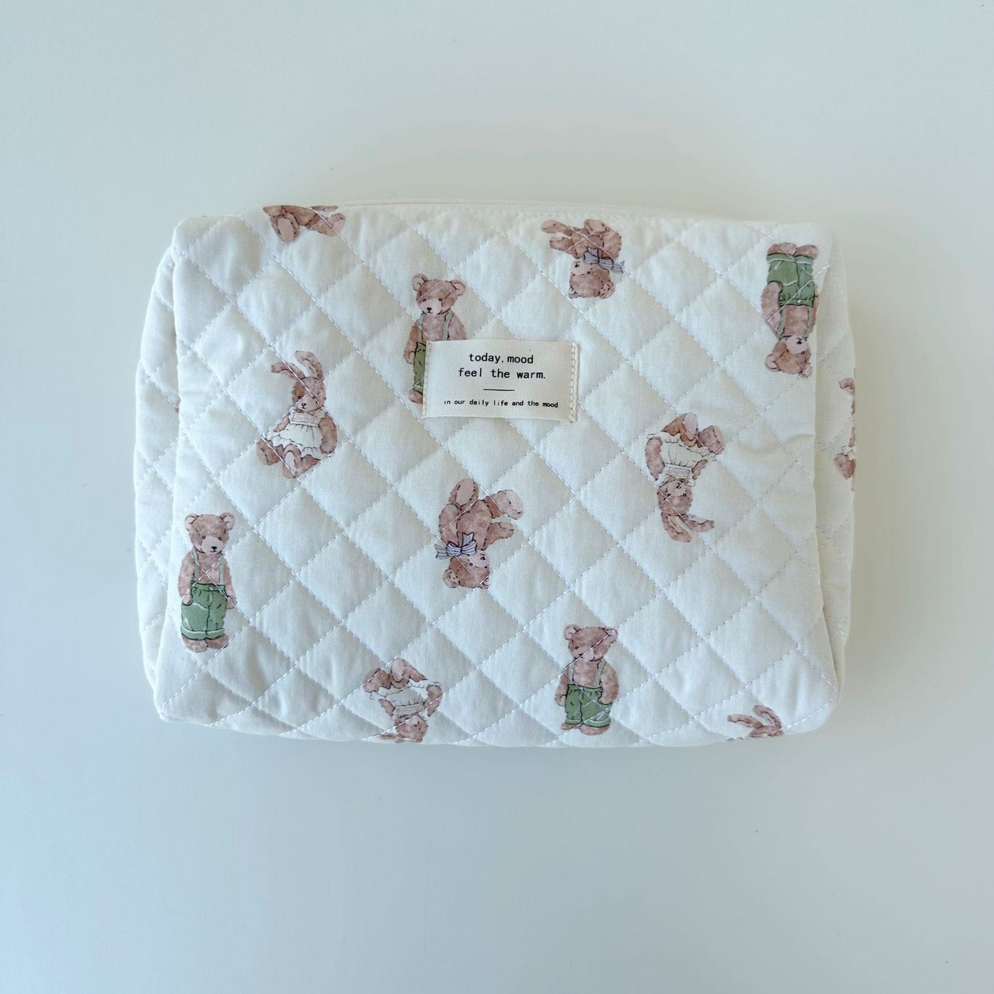 Quilted Cotton Diaper Storage Bag
