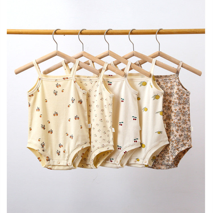 EARTHY Fruits and Flowers Summer Cotton Onesie (Take 2 for $36)