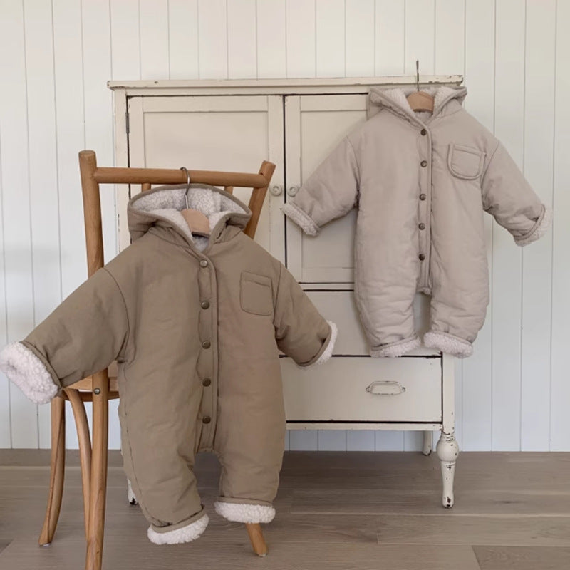 Earthy Winter Fleece Snow Suit