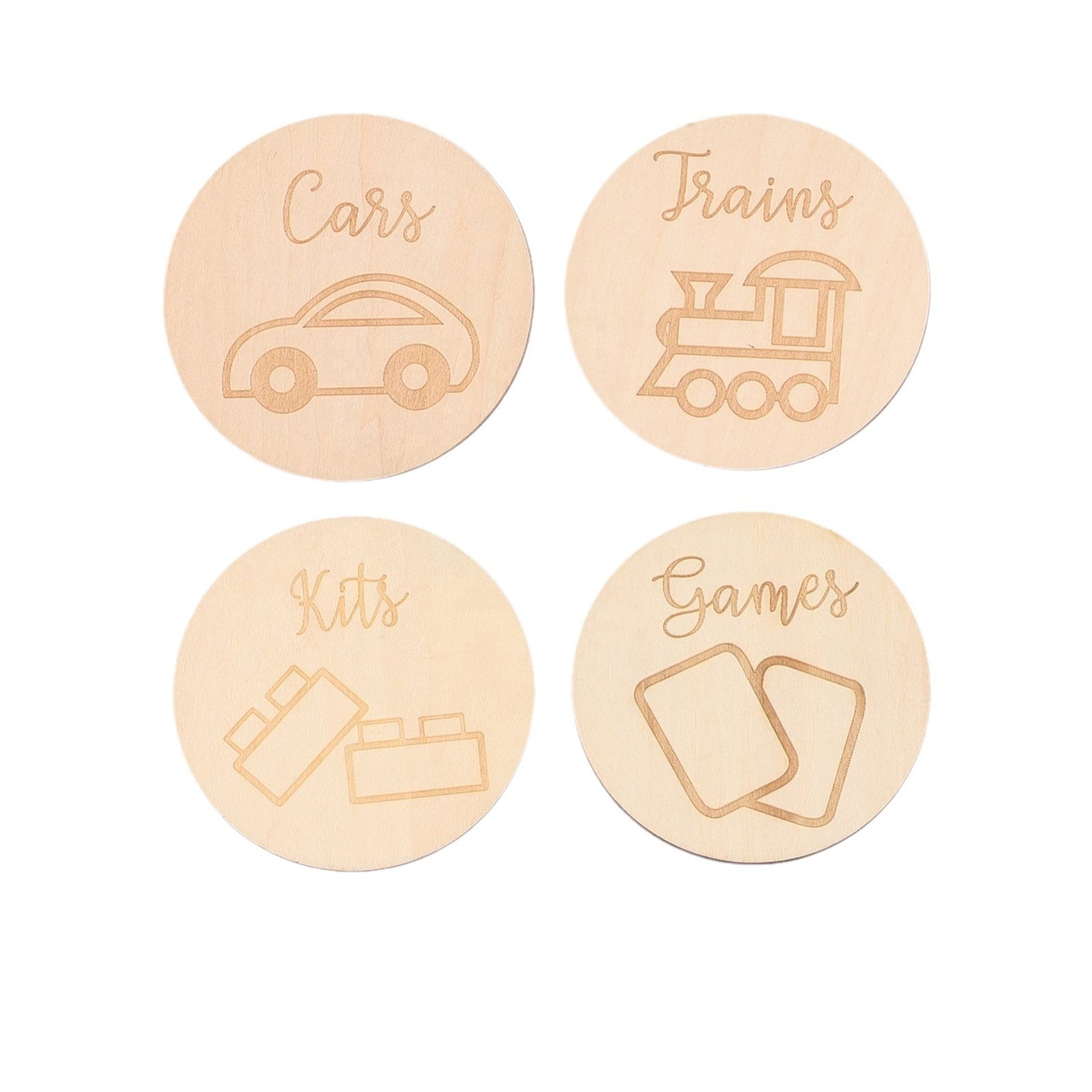 Wooden Toy Storage Decals