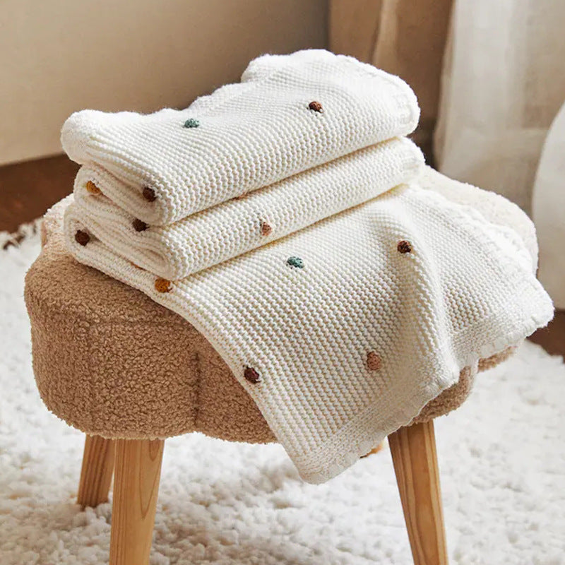 Quality Nordic Cotton Knitted Baby Blanket