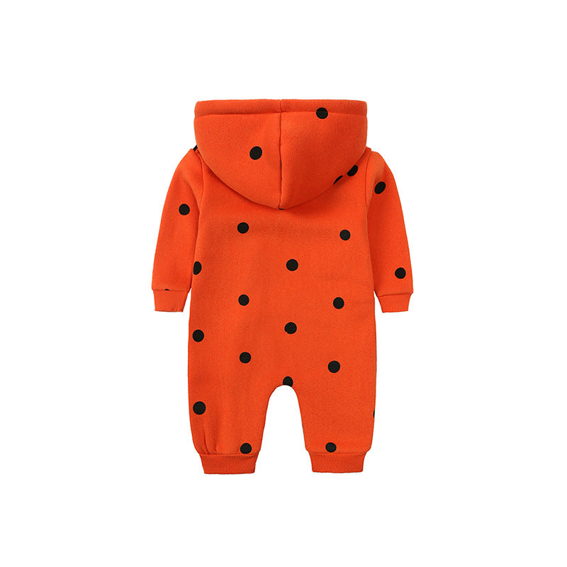 Cotton Fleece All in One Hoodie Romper