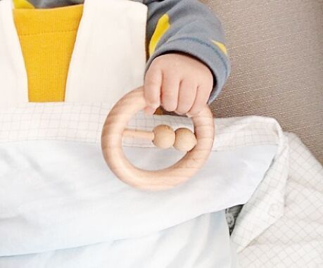 Ecofriendly Beech Wood Baby Rattle
