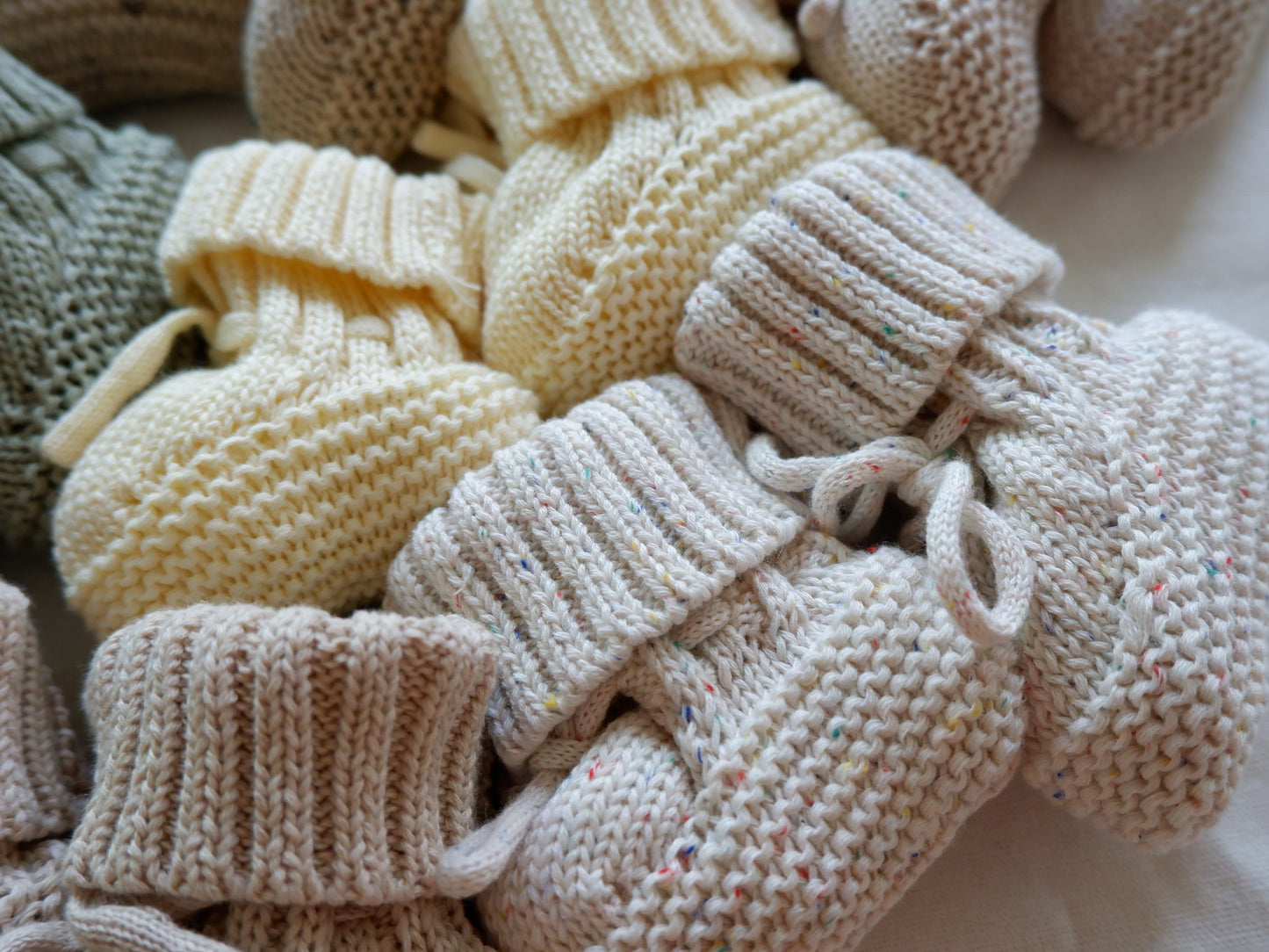 Hand Knitted Cotton Baby Socks