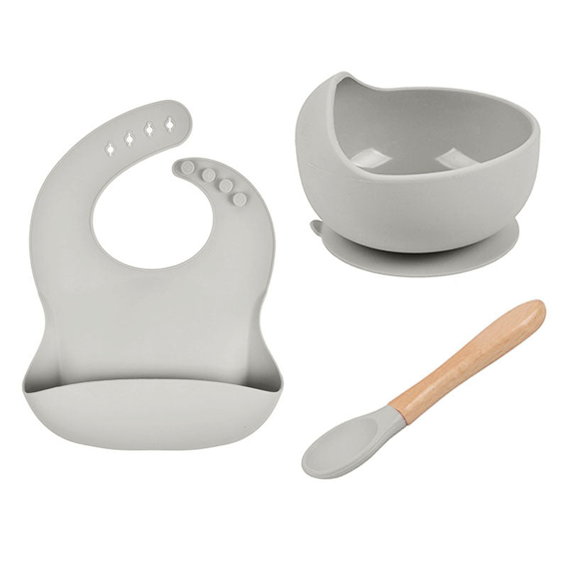 Three Piece Silicone Feeding Set
