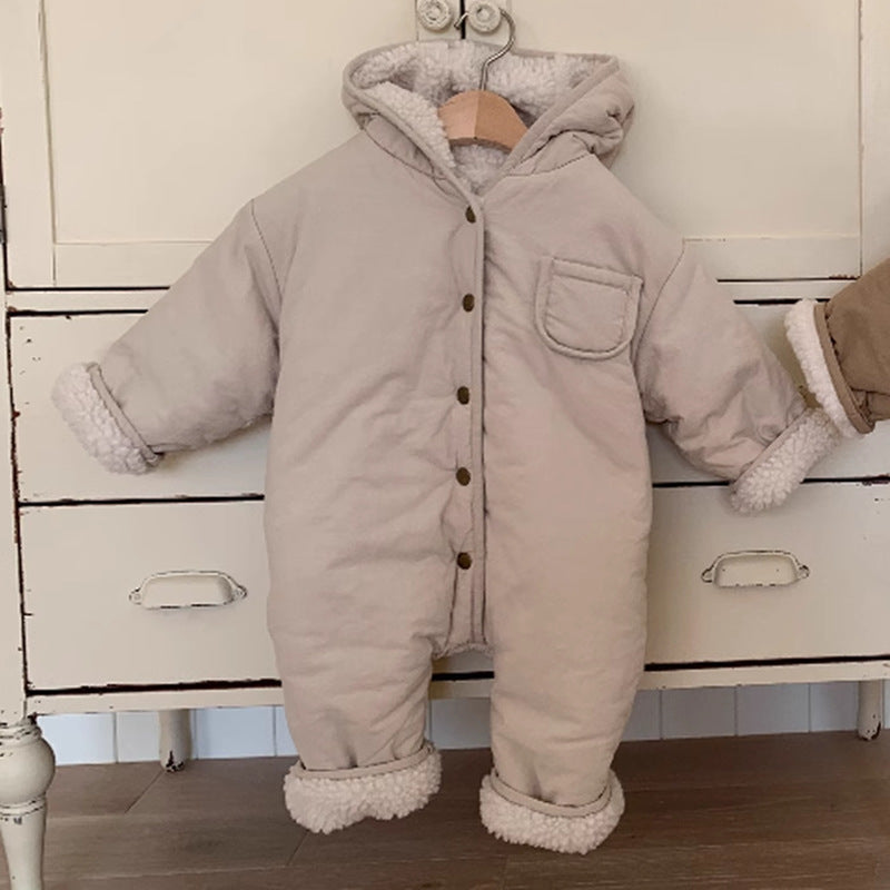 Earthy Winter Fleece Snow Suit