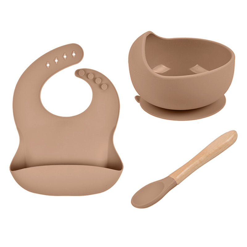 Three Piece Silicone Feeding Set