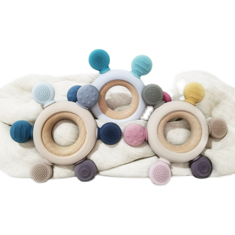 Silicone Wooden Teether