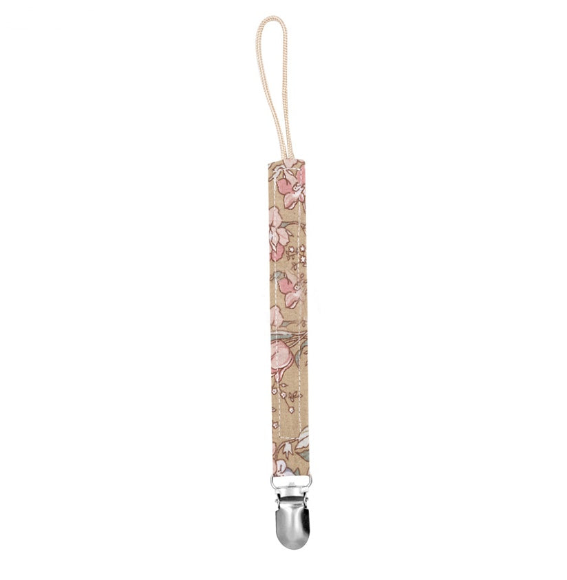 Earthy Cotton Pacifier Clip Chain