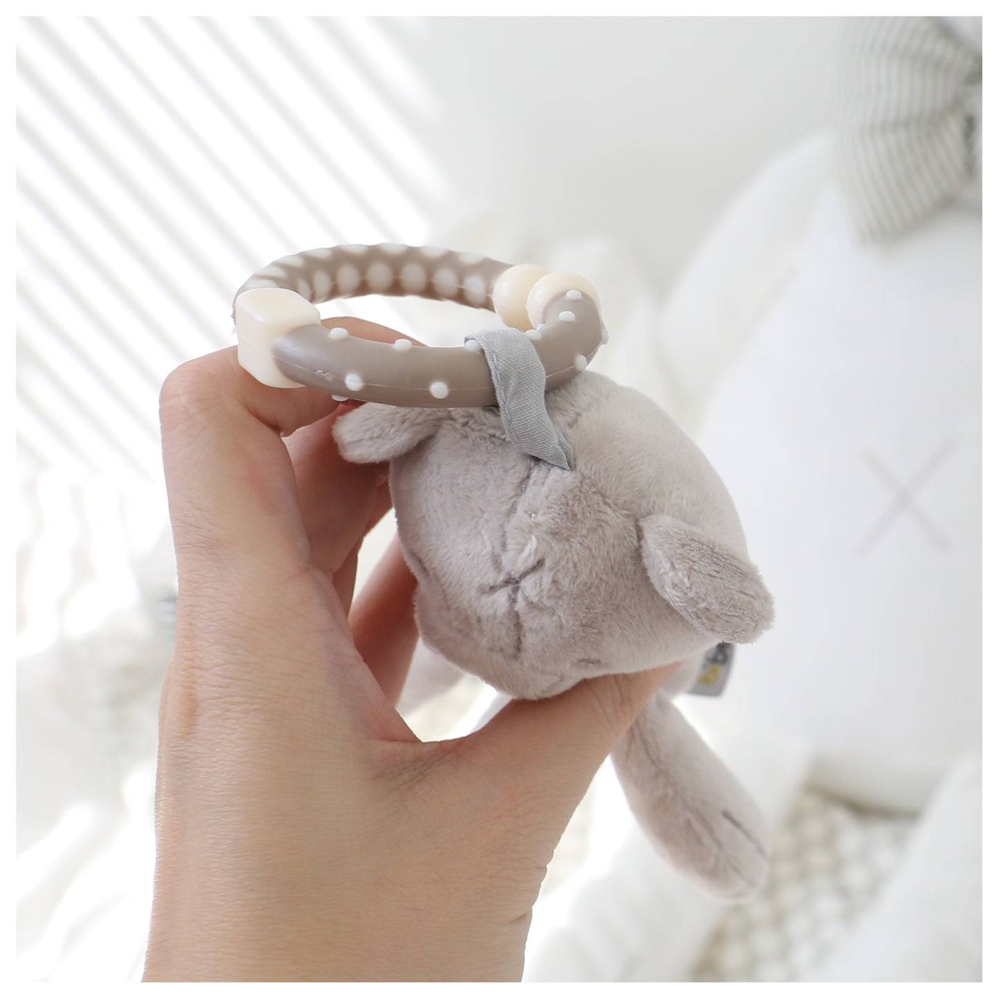 Soft Bunny or Bear Stroller Toy