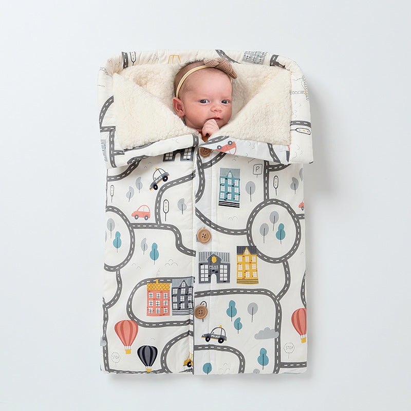 Warm Winter Cotton Fleece Stroller Sleeping Bag