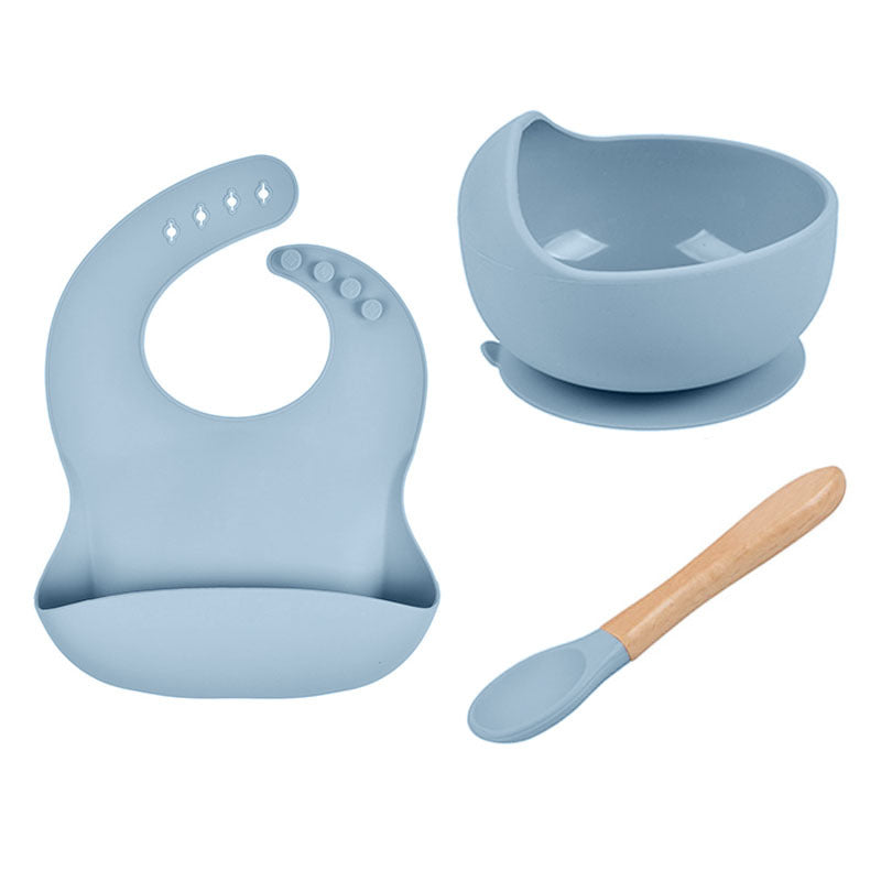 Three Piece Silicone Feeding Set