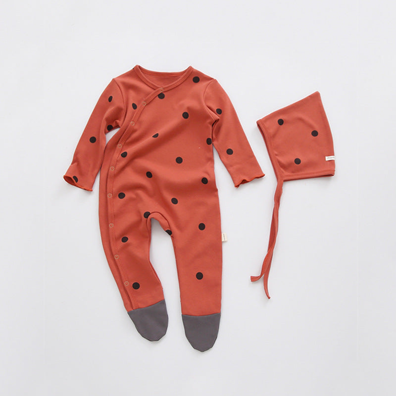 Cotton Full Body Romper and Hat