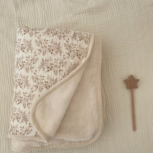 Autumn Garden Cozy Cotton Fleece Blanket