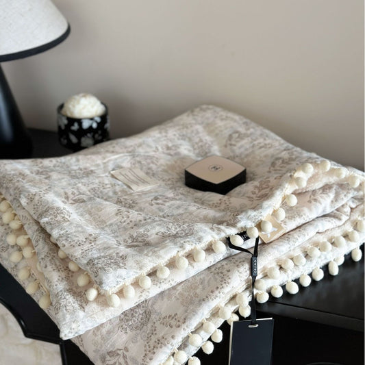 Winter Bloom Luxe Fleece Baby Blanket