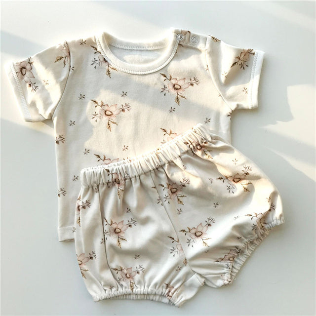 Summer Baby Cotton Tee and Shorts