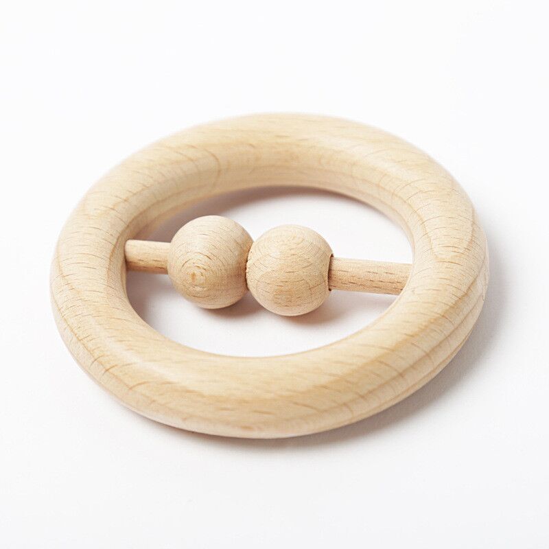 Ecofriendly Beech Wood Baby Rattle