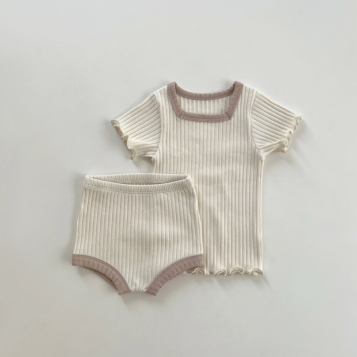 Earthy Summer Cotton Tee and Shorts