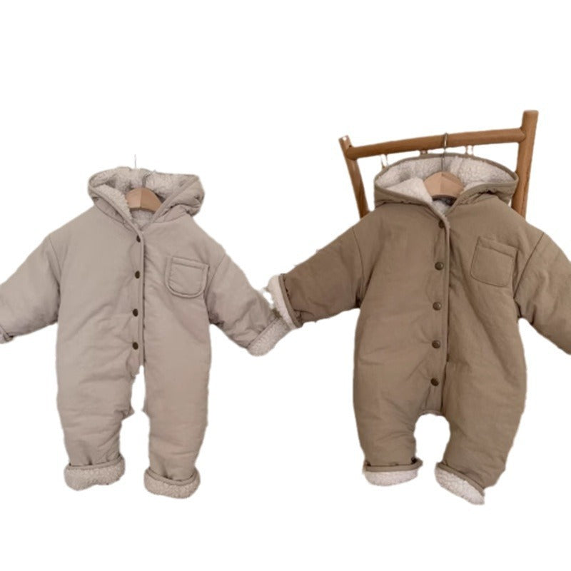 Earthy Winter Fleece Snow Suit