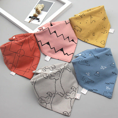 Bright Baby Cotton Bibs - Saliva Towel Sets of 4 or 5