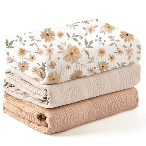 Cuddle Comfort 3-Piece Muslin Set FOR GIRLS