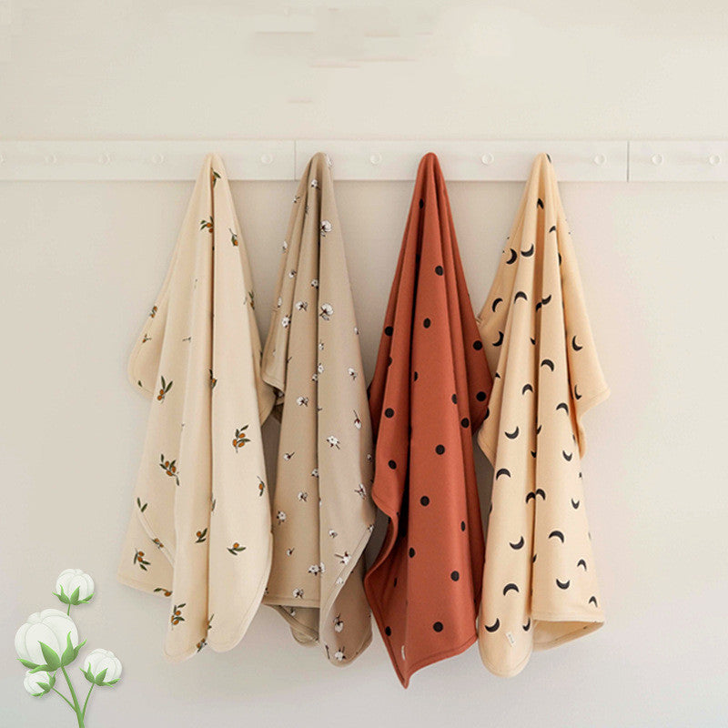 Fruits and Moon Newborn Soft Stretchy Cotton Blanket