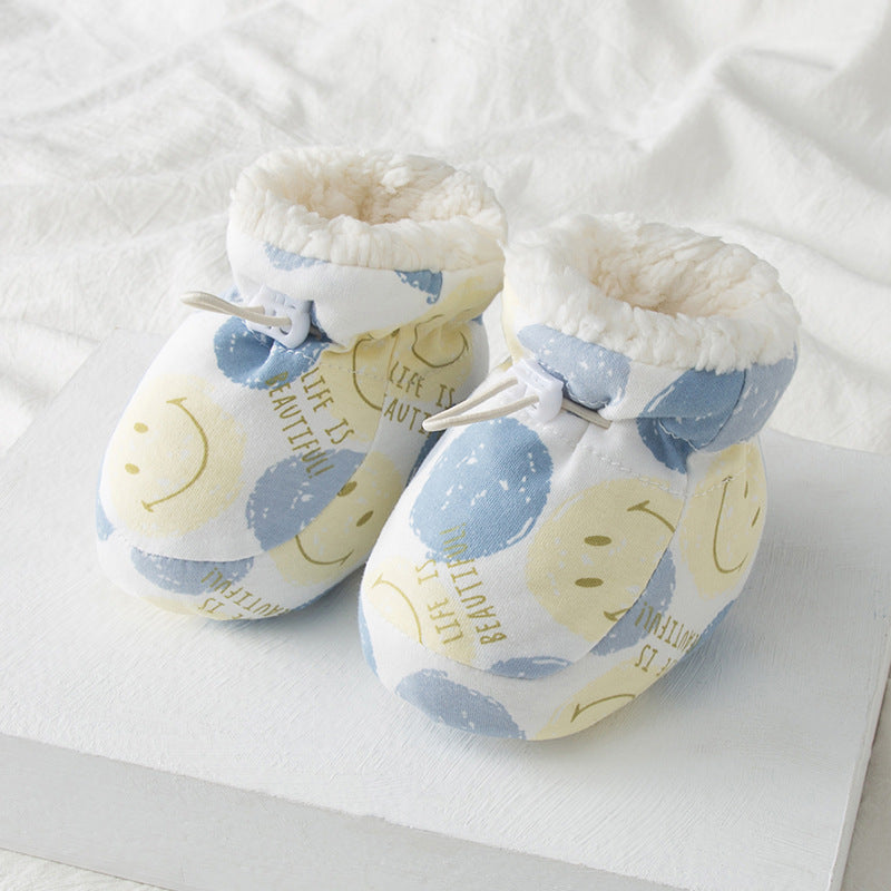 Soft Fleece Lined Baby Shoes (Free Size)