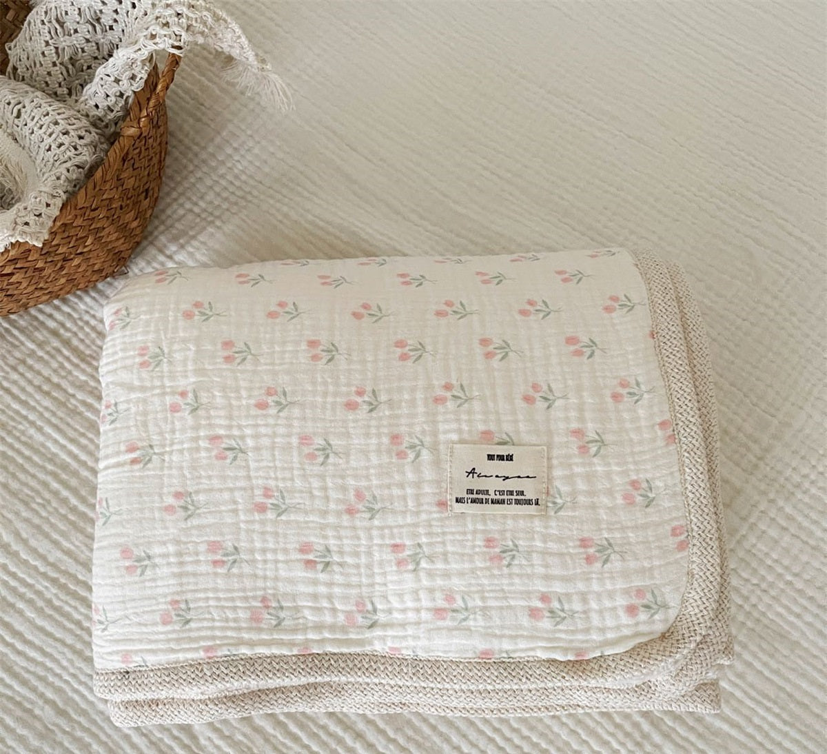Earthy Cotton and Fluffy Fleece Blanket