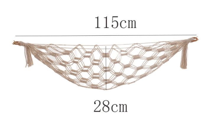 Hand Woven Cotton Toy Storage Hammock