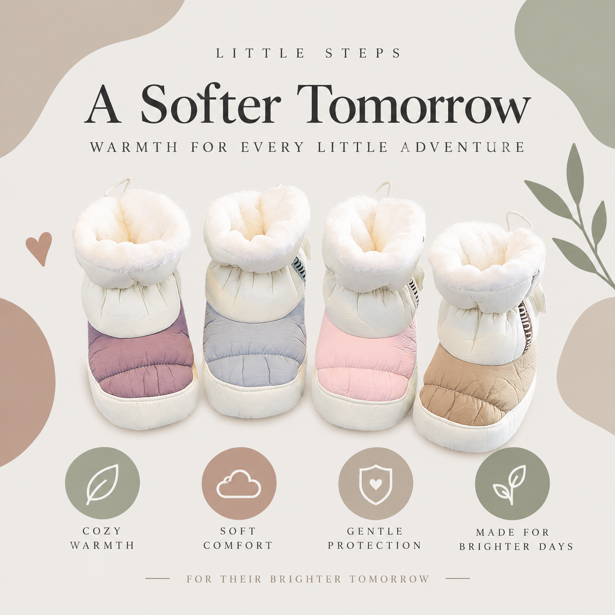 Snuggly Fleece-Lined Winter Baby Boots