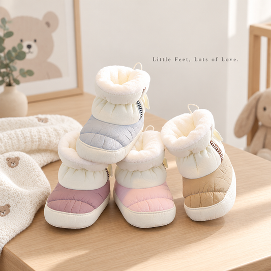 Snuggly Fleece-Lined Winter Baby Boots