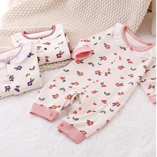 Floral Bloom Cotton Romper