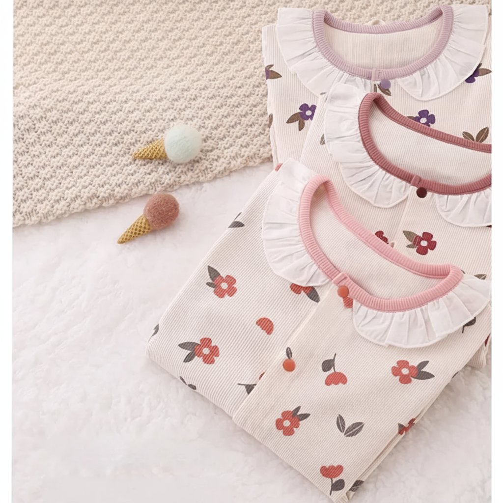 Floral Bloom Cotton Romper