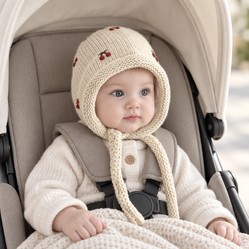 Cherry Roots Knitted Baby Hat