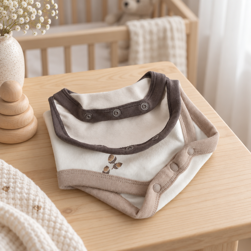 Little Acorns Two Piece Cotton Romper and Leggings Set