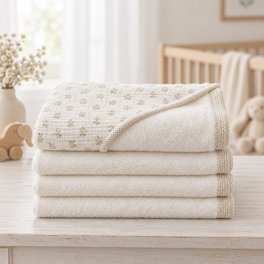 Summer Garden Cozy Cotton Fleece Blanket